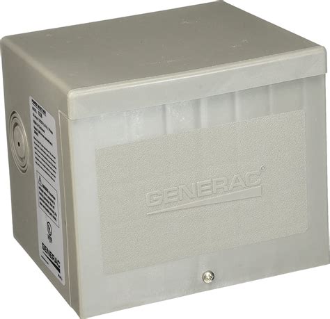 generac 6338 50-amp 4-wire 125/250v raintight non-metallic power inlet box|50 amp generator connection.